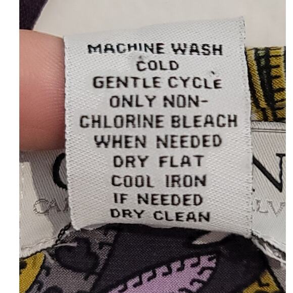 Carmen Carmen Marc Valvo Faux Wrap V-Neck Paisley Print Dress Small - Picture 4 of 9